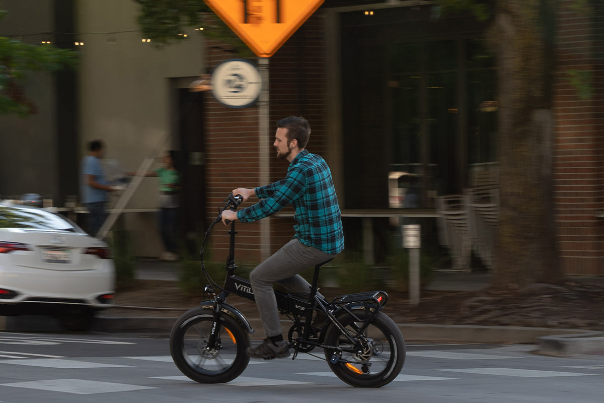 V3 2.0 Folding Fat Tires Adult All Terrain Electric Bike