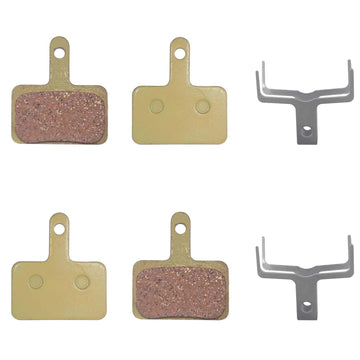 2 Pairs Bicycle Copper Base Metal  Disc Brake Pads For V3/T7/T7 PRO Electric Bike