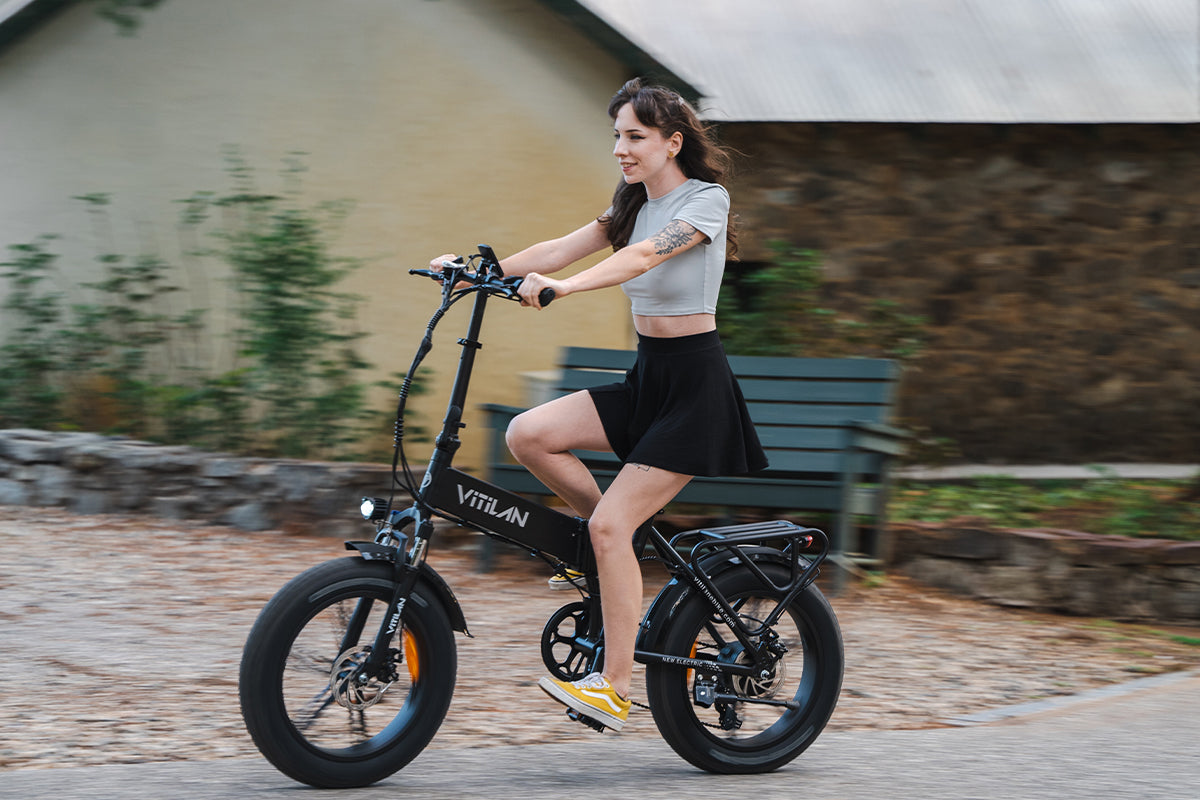 V3 2.0 Folding Fat Tires Adult All Terrain Electric Bike