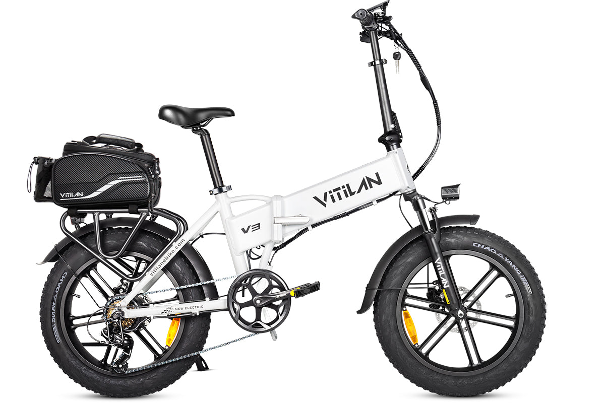 V3 2.0 Folding Fat Tires Adult All Terrain Electric Bike