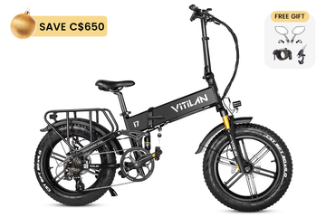 I7 Pro Folding Full Suspension Electric Bike