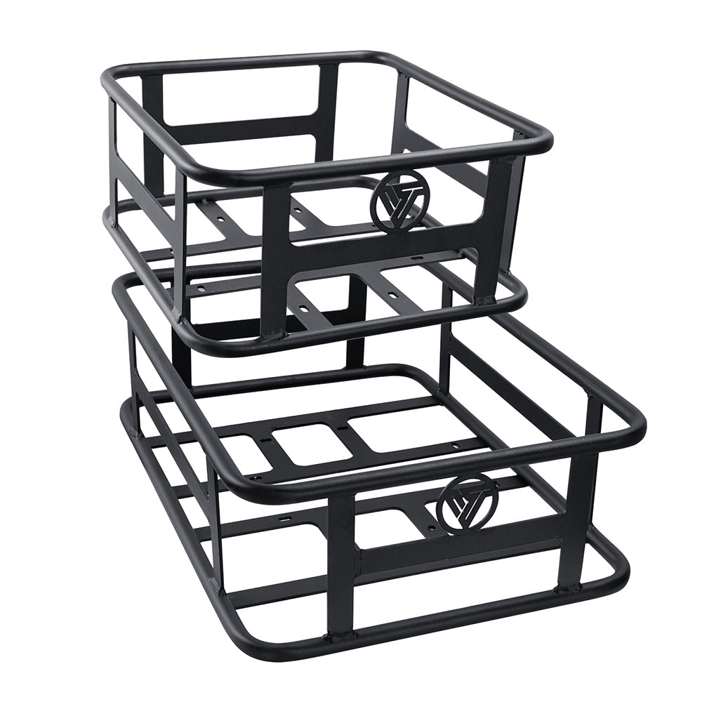 VITILAN Large Basket Front and Rear Hanging Bike Basket Bicycle Bag Cargo Rack for U7